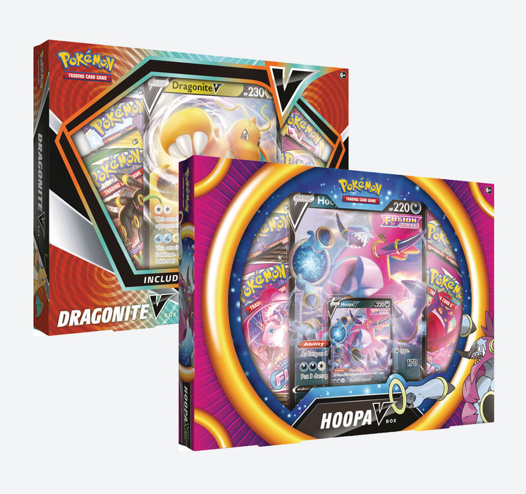 Pokemon TCG: Hoopa V & Dragonite V Box