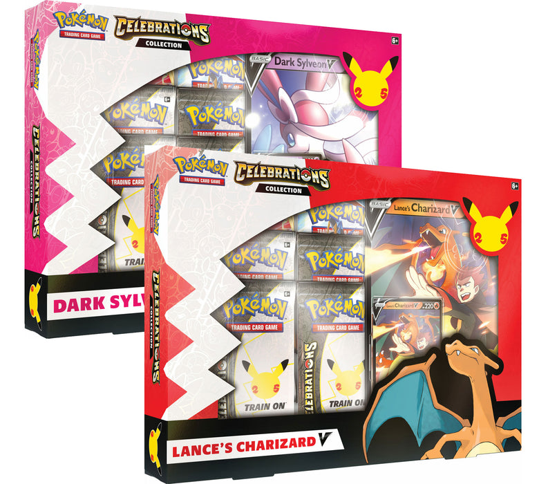 Pokemon TCG: Lance's Charizard V & Dark Sylveon V Celebrations Collection
