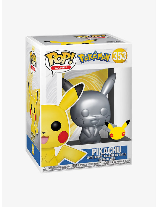 Pikachu Silver Metallic Funko POP! #353 Vinyl Figure