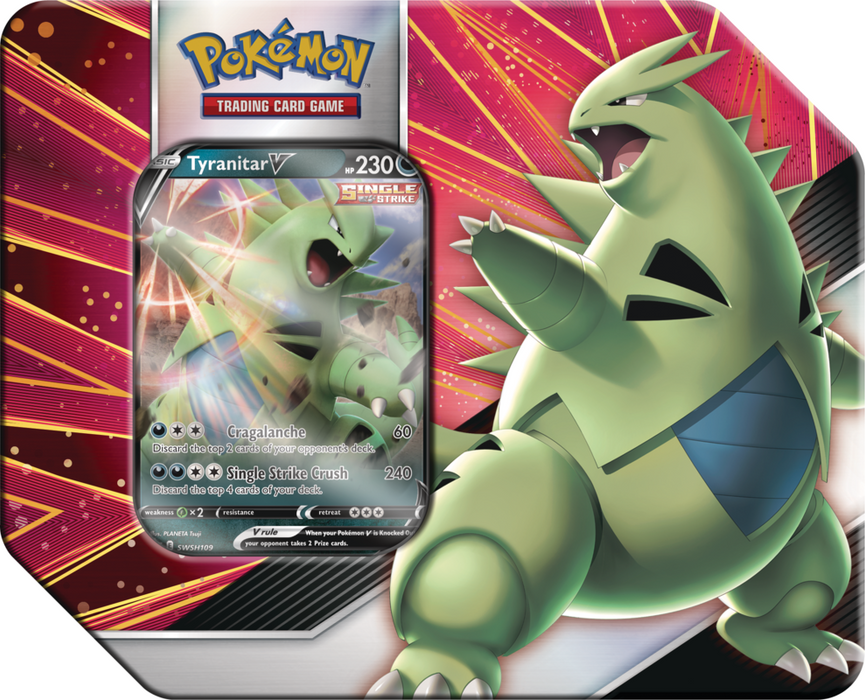 Tyranitar & Empoleon V Strikers Tin