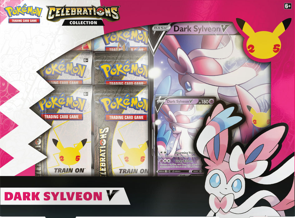 Pokemon TCG: Lance's Charizard V & Dark Sylveon V Celebrations Collection