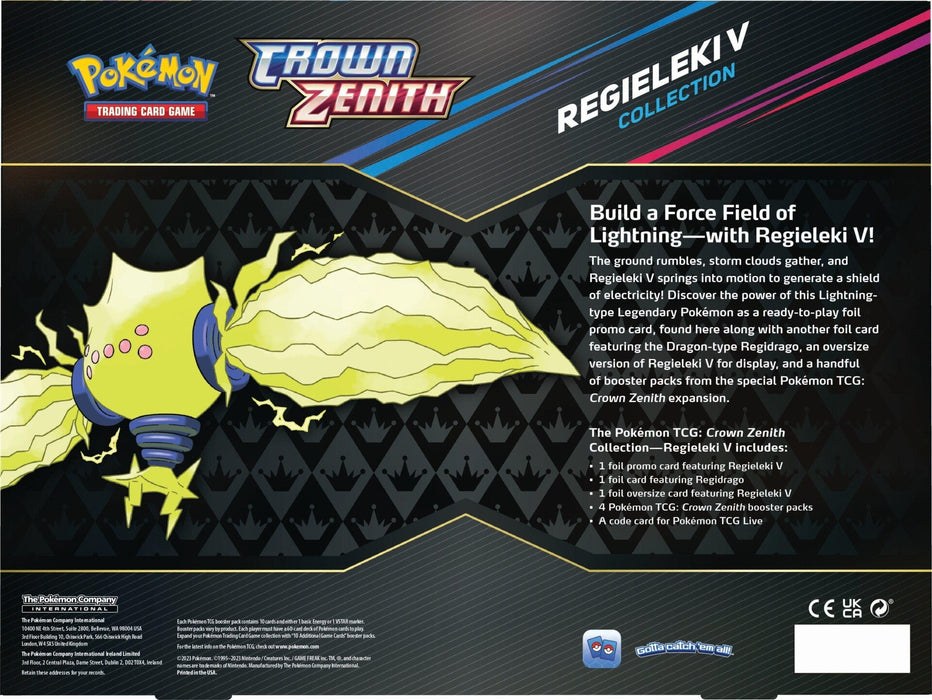 Pokemon TCG: Crown Zenith Regieleki V & Regidrago V Collection