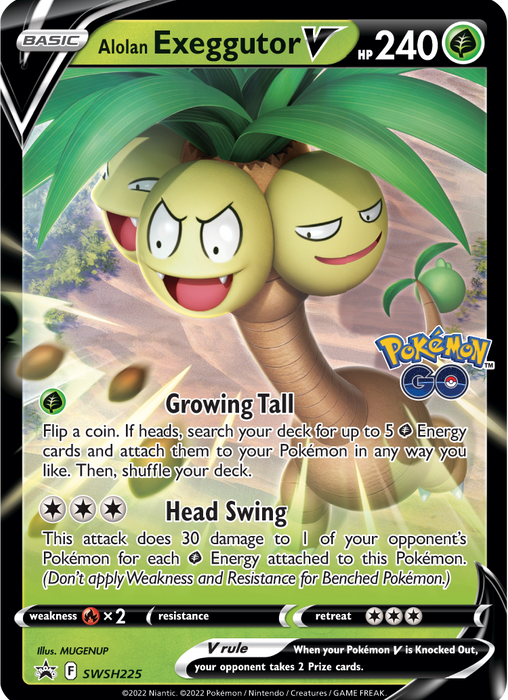 Pokemon GO Collection - Alolan Exeggutor V