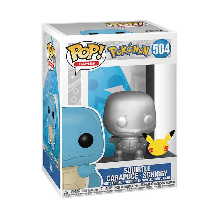 Squirtle Silver Metallic Funko POP! #504