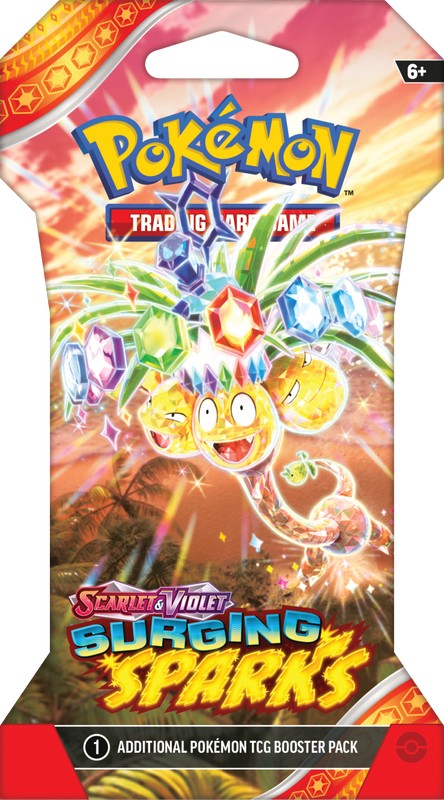 Pokemon TCG: Scarlet & Violet Surging Sparks Sleeved Booster Pack PKMN Store Pokemon TCG: Scarlet & Violet Surging Sparks Sleeved Booster Pack PKMN Store