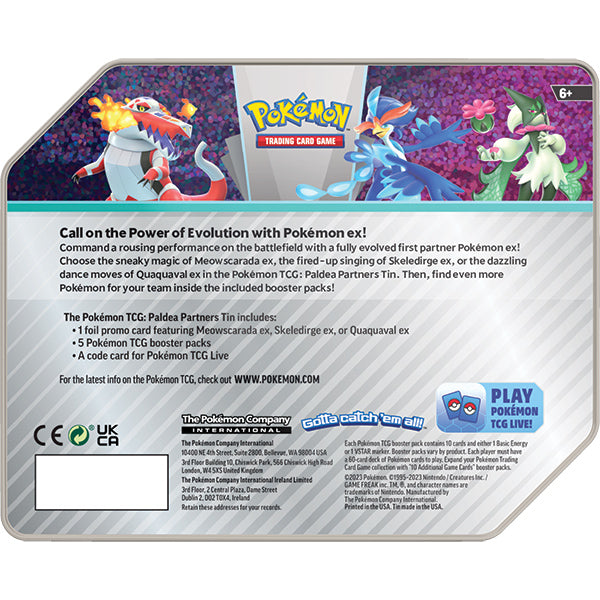 Pokemon TCG: Paldea Partners Tin