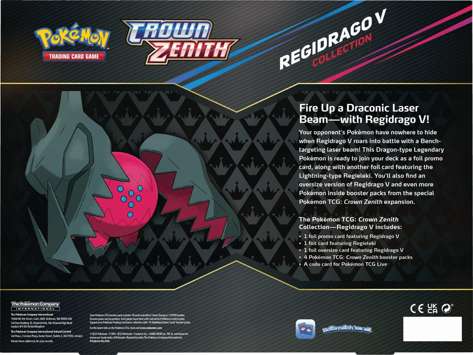 Pokemon TCG: Crown Zenith Regieleki V & Regidrago V Collection