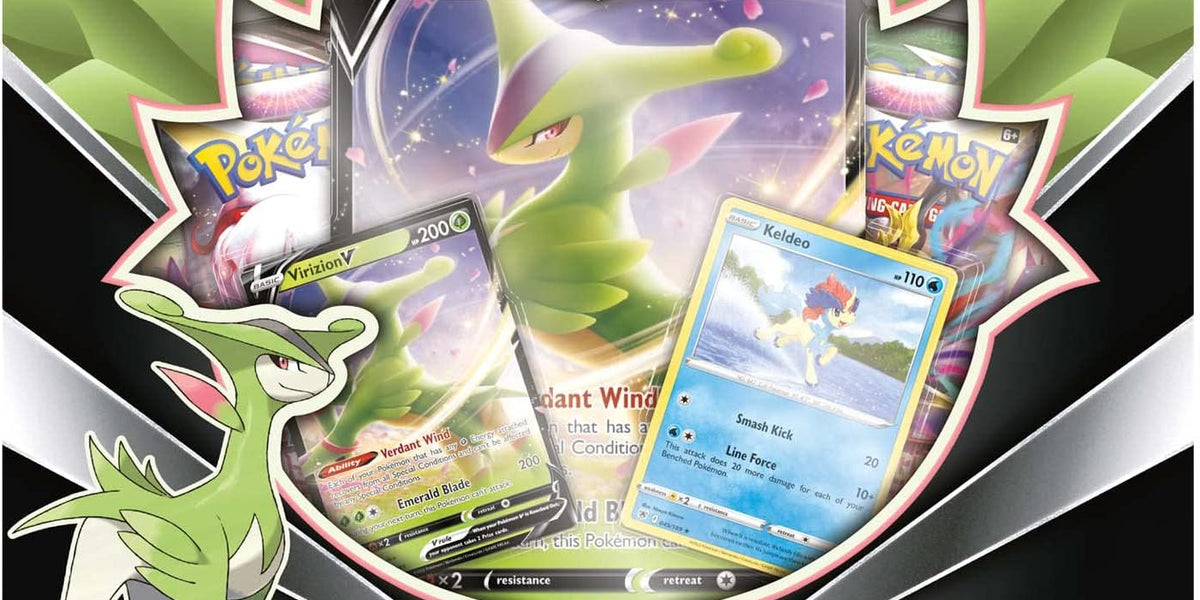 Pokemon TCG: Virizion V Box PKMN Store Pokemon TCG: Virizion V Box PKMN Store